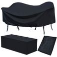 Yaheetech Housse de protection étanche couverture pour meubles de jardin patio table chaise à manger 240 x 135 x 90 cm-1