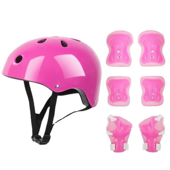 Casque Enfant Vélo Kit De Protection Roller Enfant Casque Ajustable  Coudières Ge 705353523809
