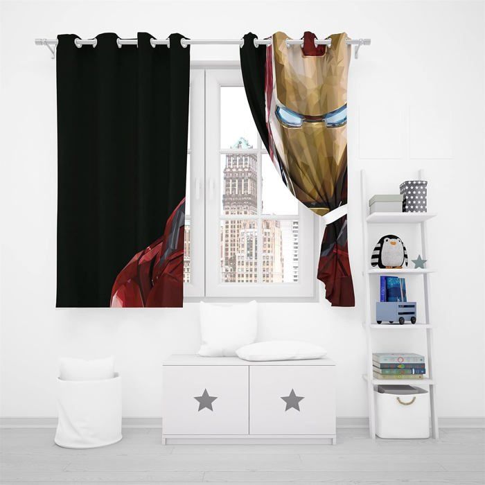 Doiicoon Rideaux occultants Demon Slayer - Ensemble de rideaux occultants pour chambre à coucher