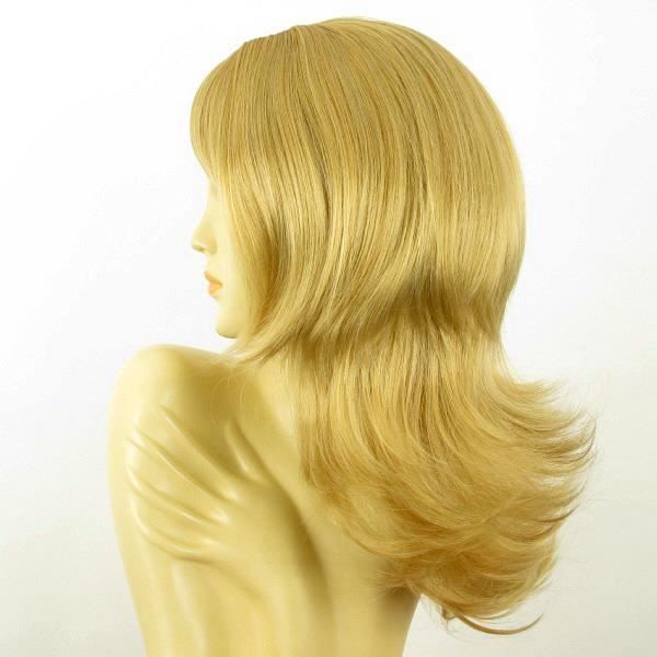 Perruque Femme Mi-Longue Blond Doré Méché NINON 24BT613 - Synthétique Raide