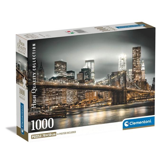 Puzzle - CLEMENTONI - NEW YORK SKYLINE - 1000 pièces - Architecture ...