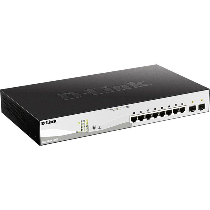 Commutateur - D-Link - DGS-1210-10MP - 8 ports PoE+ - 2 ports Gigabit ...