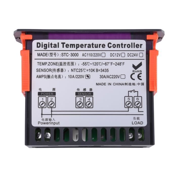 Thermostat Mécanique Compact Réglable 0-60°C KTO011 – Contrôle Précis Pour Chauffage & Ventilation