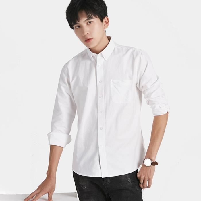 Chemise Hommes VITATA LY230211 100% Coton Couleur Unie