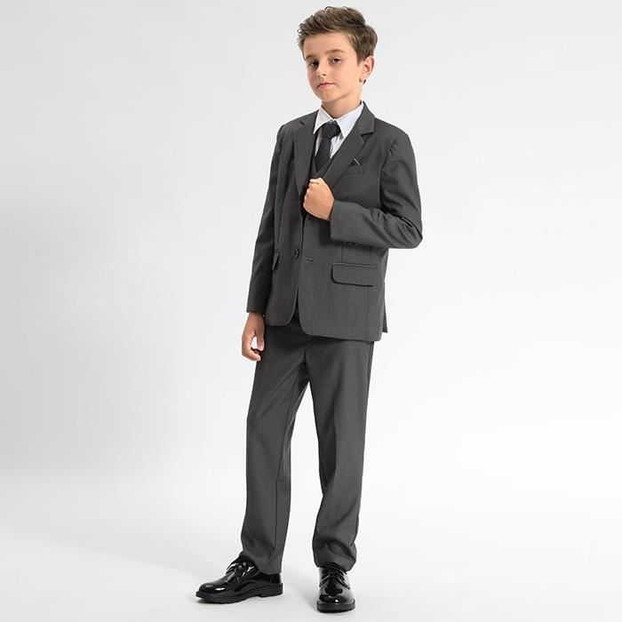 Costume Enfant Garcon Mariage 7 Pcs - Tenues de Cérémonie - Gris Foncé - 8  - 14 Ans Gris foncé - Cdiscount Prêt-à-Porter