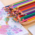 AVANC 72 Crayons de Couleur - coloriage dessin - Sac de toile rouleau-2