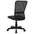 🦓6253Contemporain Chaise de bureau Ergonomique - Fauteuil de bureau Fauteuil de jeux vidéo - Chaise Scandinave Fauteuil gamer Noir-2