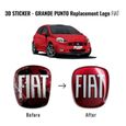 Autocollant Fiat 3D Remplacement Logo pour Grande Punto, Avant-2