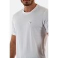 tee shirt calvin klein jeans embro badge yaf bright white-2