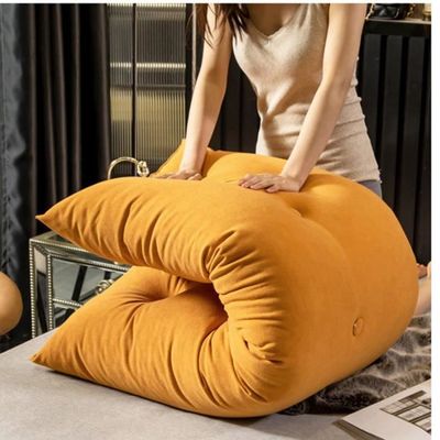 GYCS Coussin De Lecture Triangulaire Support Lombaire Gros Oreiller Cale Dos Tête De Lit Rembourré Multifonctionnel Coussin Lombaire Oreiller De