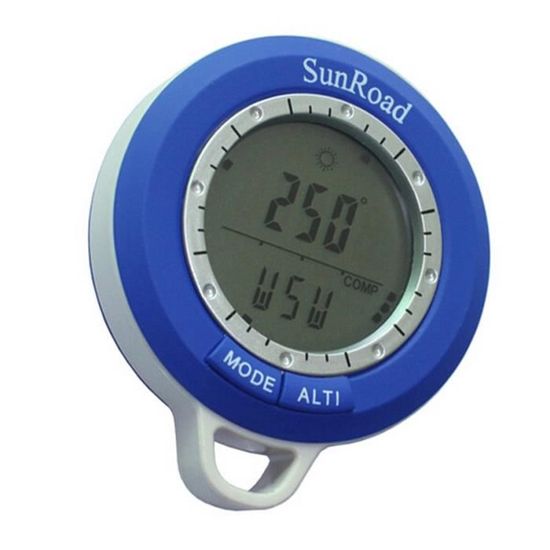 Station Météo Mobile Leap-G : Altimètre, Baromètre, Thermomètre, Hygromètre, Horloge, Rétroéclairage, Pour Rando, Camping