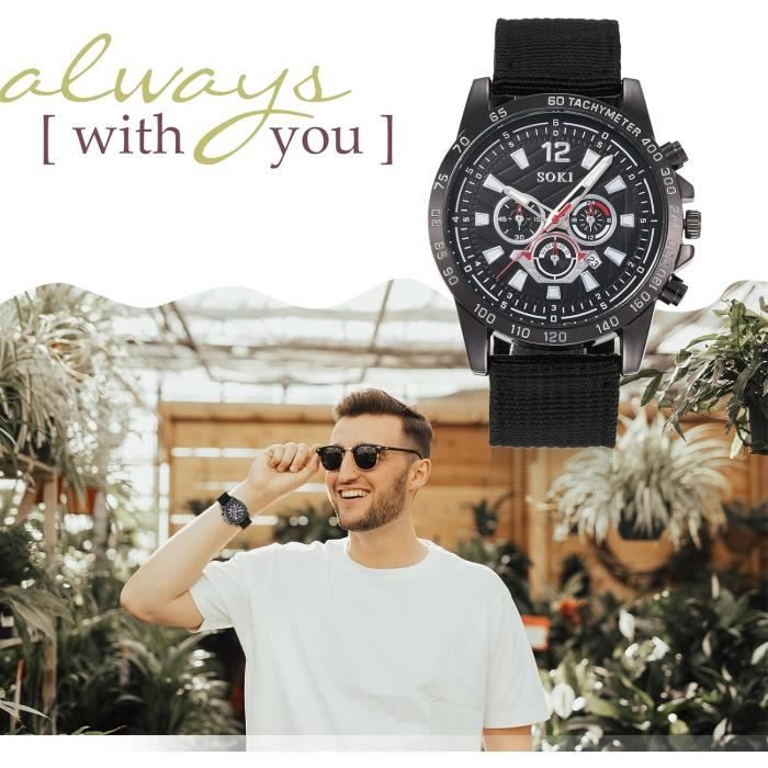 Montre Militaire Homme USF 9185 - Occasion, Fonctionne, Verre Usé (voir Photos)