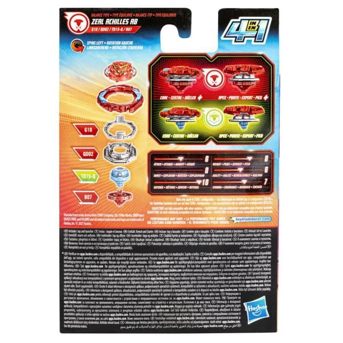 Beyblade QS Toupie Zeal Achilles A8 - Cdiscount Jeux - Jouets