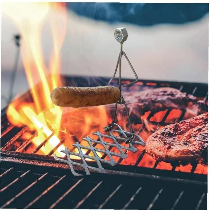 Fourchettes réutilisables drôles de barbecue BBQ métal Bâton à rôtir en  forme d'hommes de joie grill pour le feu de camp extérieur - Cdiscount  Maison