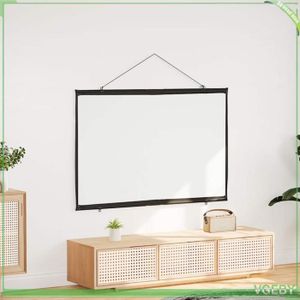 EIF Écran De Projecteur Portable 1 Pc Portable Pliable Non Pli Blanc Projecteur Rideau Écran De