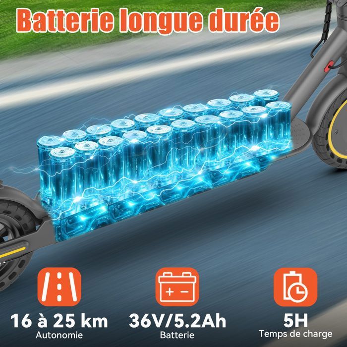 Transport Urbain électrique Trottinette électrique Pure Air - Adulte - Pliable - Pneus 25,4cm Sans Chambre - Autonomie 30km Trottinette électrique Pure Air 3