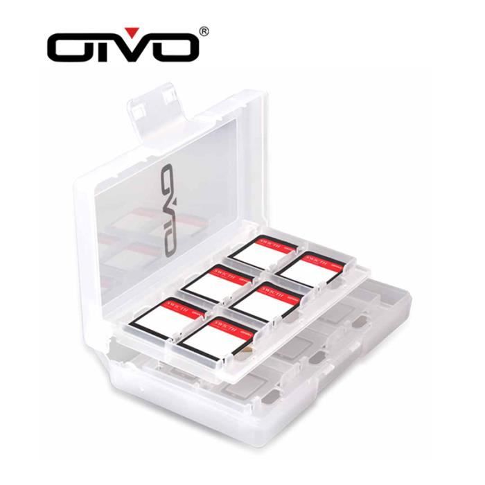 Noir-OIVO Étui pour cartes de jeu Nintendo Switch OLED, boîte de rangement  portable, housse de protection NS