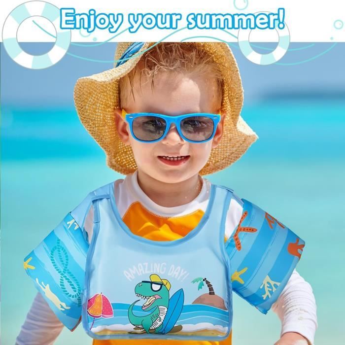 Brassard Piscine Enfant APERIL Gilet Natation Bebe Gilet Natation Enfant Brassard Enfant Brassard Bebe de Flottement Aides