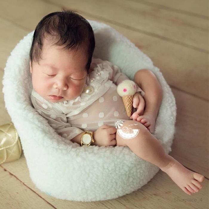 Accessoire pour studio photo de nouveau ne Marque Modele Canape doux pour bebe Blanc Mixte Cdiscount Puericulture Eveil bebe