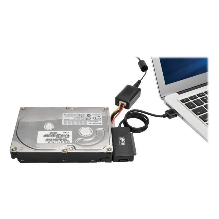 StarTech.com Cable adaptateur USB 3.0 pour disque dur SATA ou IDE de 2,5  ou 3,5 - Convertisseur USB 3.0 vers SATA/IDE - Noir - Controleur de  stockage - ATA / SATA 