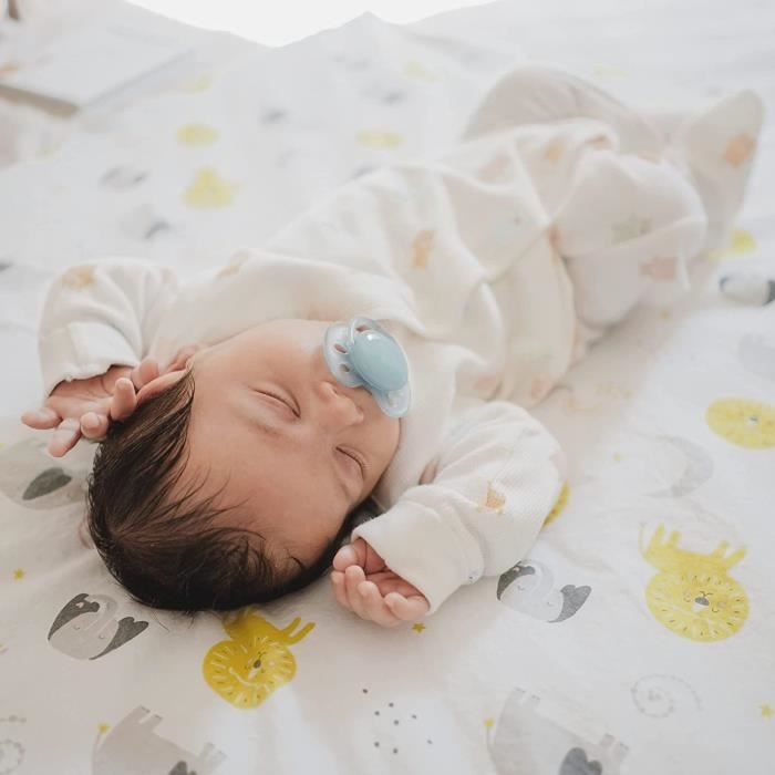 Draps Housse 80x160 cm Alese Lit Bebe Lot 2 Pcs. 1 Drap Housse