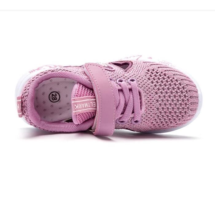 Chaussures de sport en maille fille baskets t ECELEN Rose