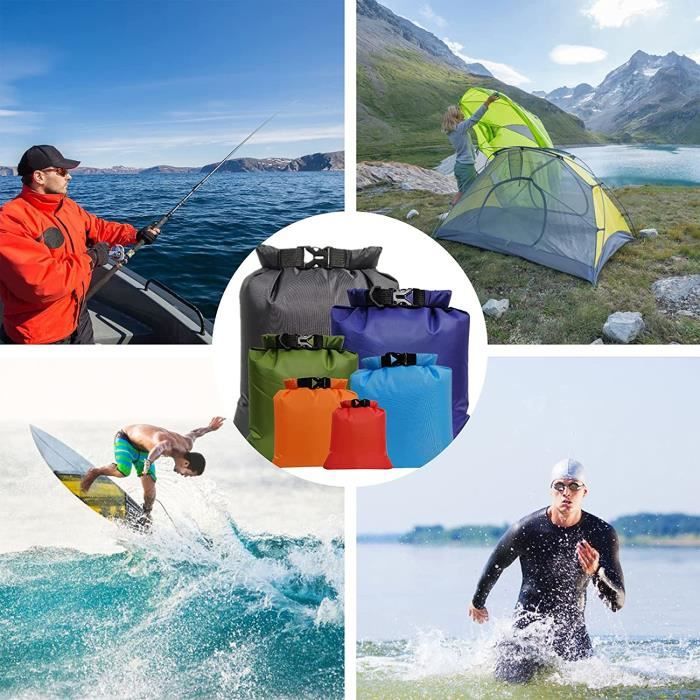 Sac tanche de plong e SSS TSLBW 6 tailles Noir Canyoning Rafting