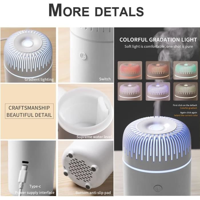 Diffuseur d'huiles essentielles sans eau – Nébuliseur USB – BABA COOL - La Boutique Zen