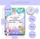 RXLITE Kit créatif premium de 10 Cartes d'invitation anniversaire à gratter thème sirène en français: 10 cartons, 10 enveloppes blanches, 10 stickers et 10 autocollants dorés à gratter RXLITE Kit créatif premium de 10 Cartes d'invitation anniversaire à gratter thème sirène en français: 10 cartons, 10 enveloppes blanches, 10 stickers et 10 autocollants dorés à gratter