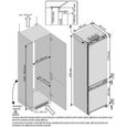 BEKO BCHA306E3SN - Réfrigérateur combiné encastrable 289L (220+69L) - Froid ventilé - L54x H193,5cm - Blanc-6