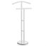 Valet De Nuit Laurenz IDIMEX - Porte-Vêtements Métal Blanc Avec Cintre Et Support Pantalon - 105 Cm