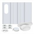 Kit de Fenêtre pour Climatiseur Portable,avec Coupleur Universel Panneau en PVC Renforcé Réglable Joint de Fenêtre Kit d'Aération
