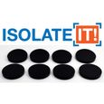 Sorbothane Vibration Isolation Disk .25 (0.64 cm) Thick 2.25 (5.72 cm) Dia. 50 Duro - 8 Pack by Isolate It!-0