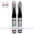 MSRP FRANCE - Kit stylos retouche peinture voiture pour RENAULT RPR & Bleu Cosmos - Atténuer rayures ou éclats de peinture-0