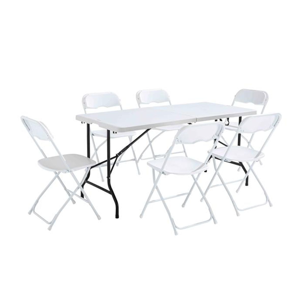 Table Et Chaises Pliantes D Appoint 6 Places Achat Vente Ensemble Table Et Chaise De Jardin Ensemble Table Et Chaises Pliantes De Jardin Cdiscount