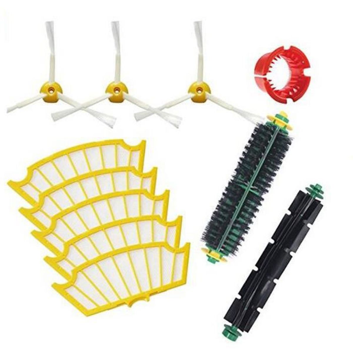 550 531 532 540 555 534 520 vhbw Set de brosses lat/érales de rechange 3 bras pour iRobot Roomba 500 560 530 535 510 562.