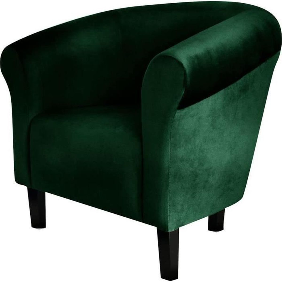 Fauteuil crapaud MONACO en velours Cdiscount Maison