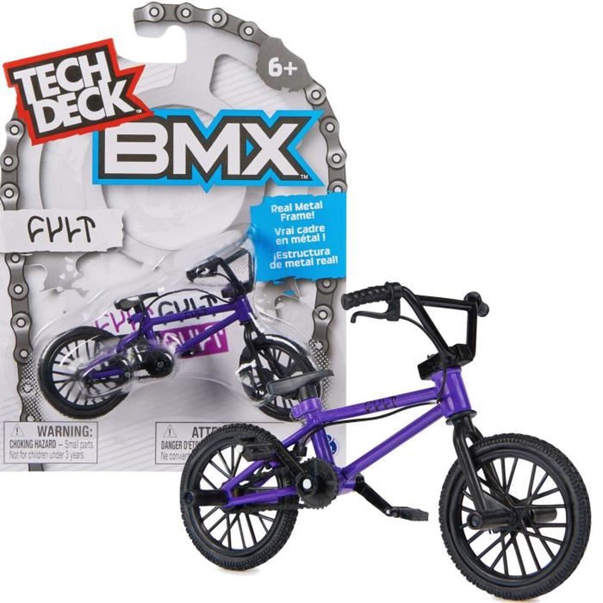 Tech Deck SPIN MASTER BMX mini bike kit Cult violet Pour enfants