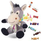 PRO DISTRI Peluche Ane et son assortiment de 20 chocolats KINDER, CELEBRATIONS, DAIM