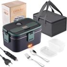 Gamelle Chauffante Rapide 1.8l,APERIL Lunch Box Chauffante Electrique 60W Boite Repas Chauffante 12v 24v 220v Bento Chauffant