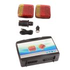 Kit de feux de remorque - SALALIS - Carrés - Étanchéité IP65 - Magnétique - Lumières rouges et jaunes