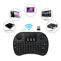 Mini clavier sans fil TD® Noir Avec pavé tactile Convient pour Tablette, PC, Pad, TV box