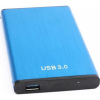 Disque Dur Externe 2.5" USB 3.0 1To Bleu - Pour PC, Mac, Ordinateur De Bureau, Ordinateur Portable, Chromebook
