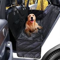 Housse de siège de voiture pour chien Housse imperméable pour hamac arrière imperméable pour voyage Noir