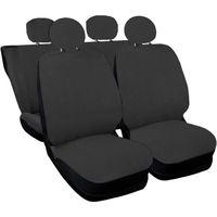 Lupex Shop Housses de siège auto compatibles pour 500 Gris Foncè