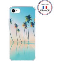 Coque Résine iPhone SE 2022/SE/8/7/6S/6 Palmiers - Fabriquée en France Bigben
