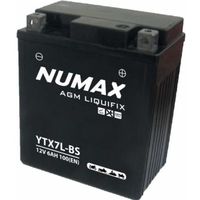 Batterie moto Numax Premium Numax Scellé AGM YTX7L-BS SLA 12V 6Ah 100A