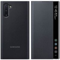 Étui Galaxy Note 10 Rabat Translucide Tactile Clear View Original Samsung Noir