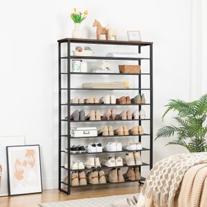 10 Supports à Chaussures Réglables Gain De Place - Organiseur Empilable Pour Placard