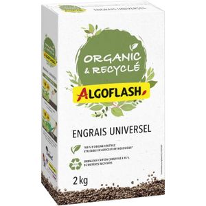 ENGRAIS Engrais Universel Organic & Recyclé - ALGOFLASH - Granulés - NPK 4.2,5.9 - 100% Naturel - 2 kg